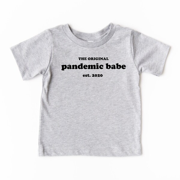 Pandemische Babe, pandemisch shirt, quarantaineshirt voor baby's, babyshirts citaten, babyoutfit voor meisjes, babyshowercadeau, peutershirt