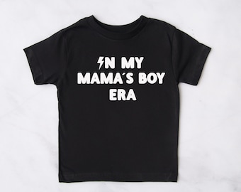 In my mamas boy era, In my era tshirt for kids, In my era shirt, cute autumn shirt for kids, trendy tshirts for toddlers