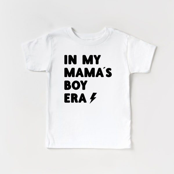 In my mamas boy era, In my era tshirt for kids, In my era shirt, cute autumn shirt for kids, trendy tshirts for toddlers