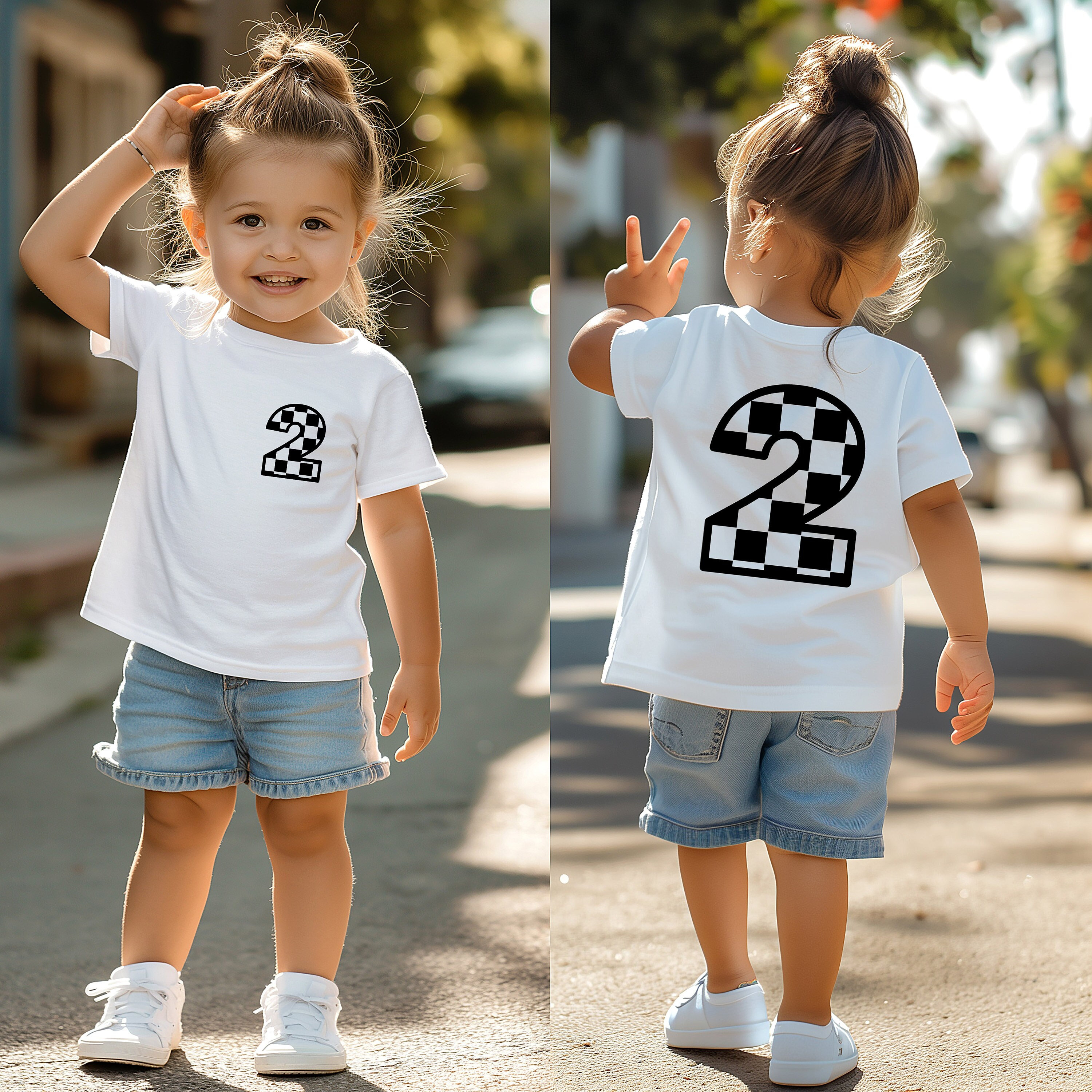 checkered number kids shirt, birthday t-shirt, kids birthday shirt, baby clothes unisex, cool kids shirt, second birthday
