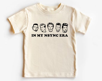 nsync shirt for kids, in my nsync era, nsync shirt, nsync tshirt, nsync kids shirt, baby shirt, babyshower gift, kids tshirt