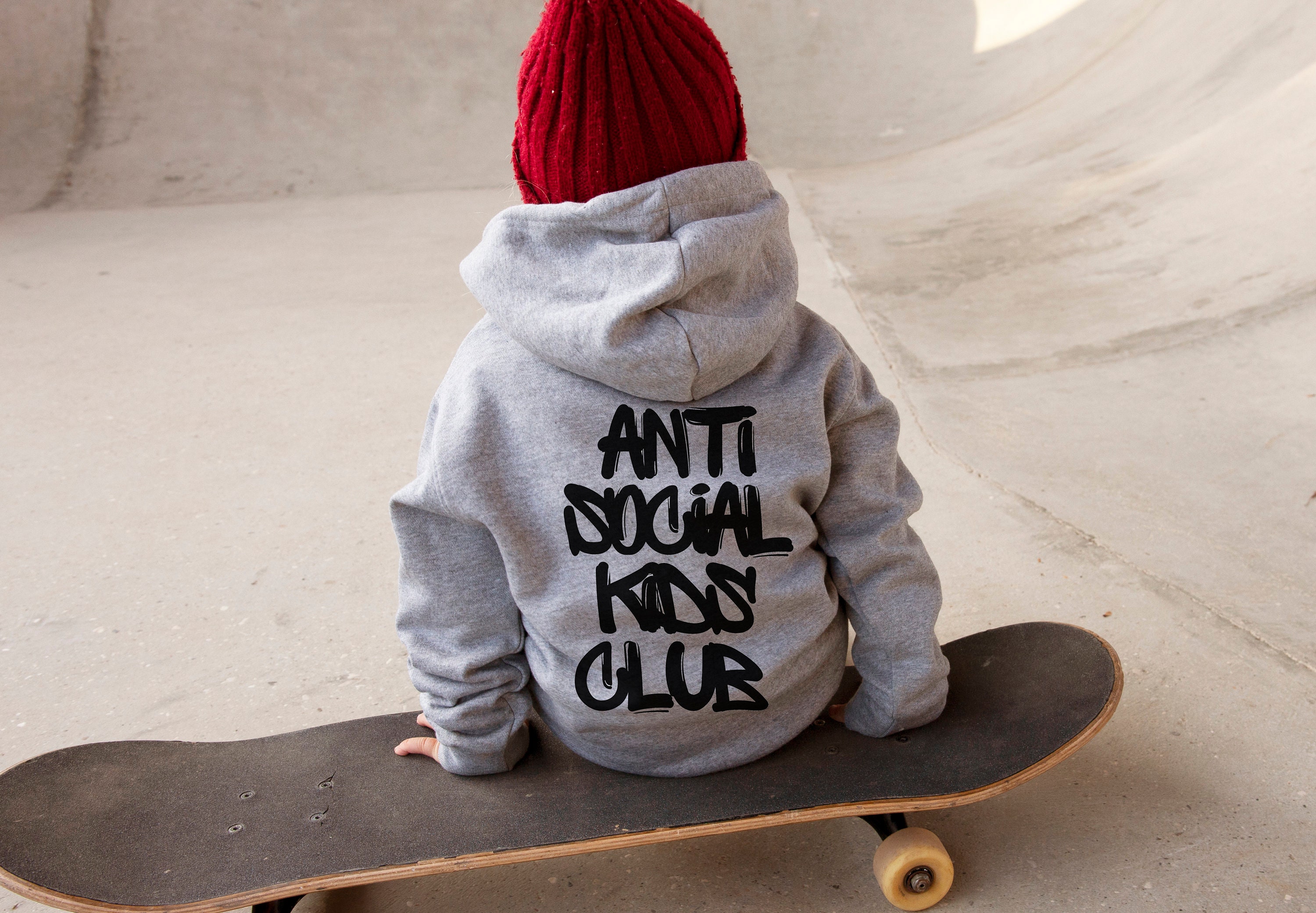 Anti social social club hoodie kids hot sale