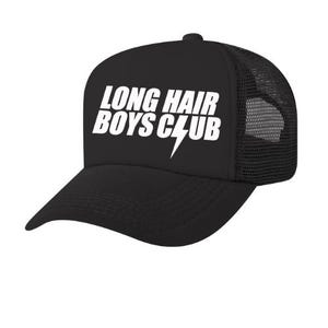 Long hair boys club, Kids Snapback Hat, Toddler Baseball Cap, Adjustable Flat Brim Hat for Boys & Girls,  Cool Youth Cap, Trendy Kids Hat