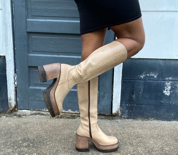 Vintage 90s London Underground platform boots