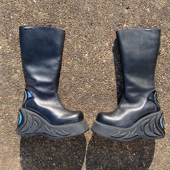 Vintages 90s Destroy cyber punk platform boots