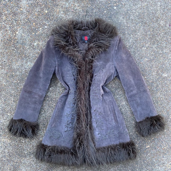 90s vintage embroidery pennylane coat