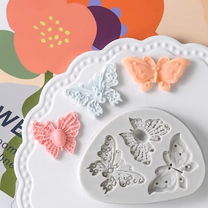Butterfly Silicone Mould Cake Fondant Sugarcraft Soap Garden Theme