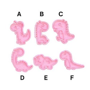 Cute Dinosaur Cookie Cutter Stamp T-Rex