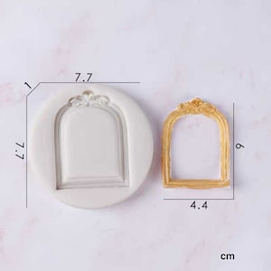 European style window Silicone Mould gingerbread house window Cake Fondant Sugarcraft Soap Wedding