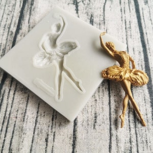 Ballerina Silicon Mould Ballet Dancer Mold Cake Fondant Sugarcraft Soap