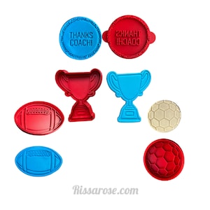 Thanks Coach cookie embosser Champion Trophy cutter AFL Footy Soccer