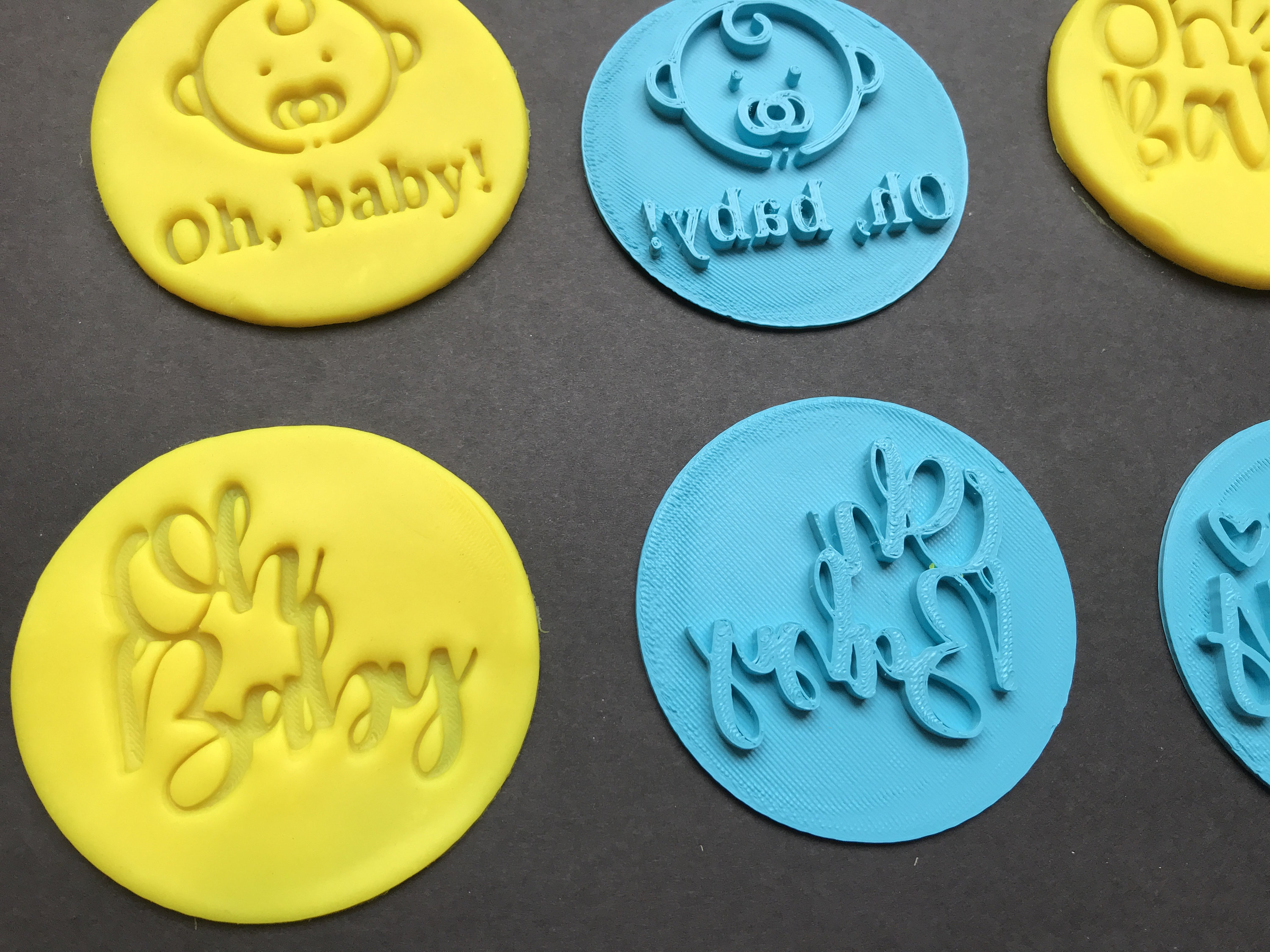 Stylish Oh Baby Cookie Stamp Fondant Embosser Cake Decoration Etsy