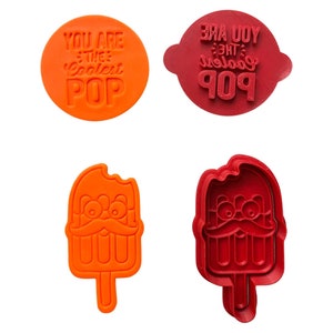 Das coolste Pop Granda Ausstechform Set Ice Pops Opa Happy Father&#39;s Day