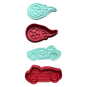 Racing car cookie cutter - hot wheels