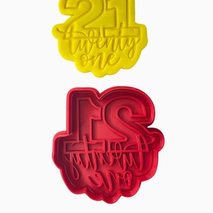 Number cookie cutter Letter combined birthday anniversary embosser 21 30 40 50 60 70 80