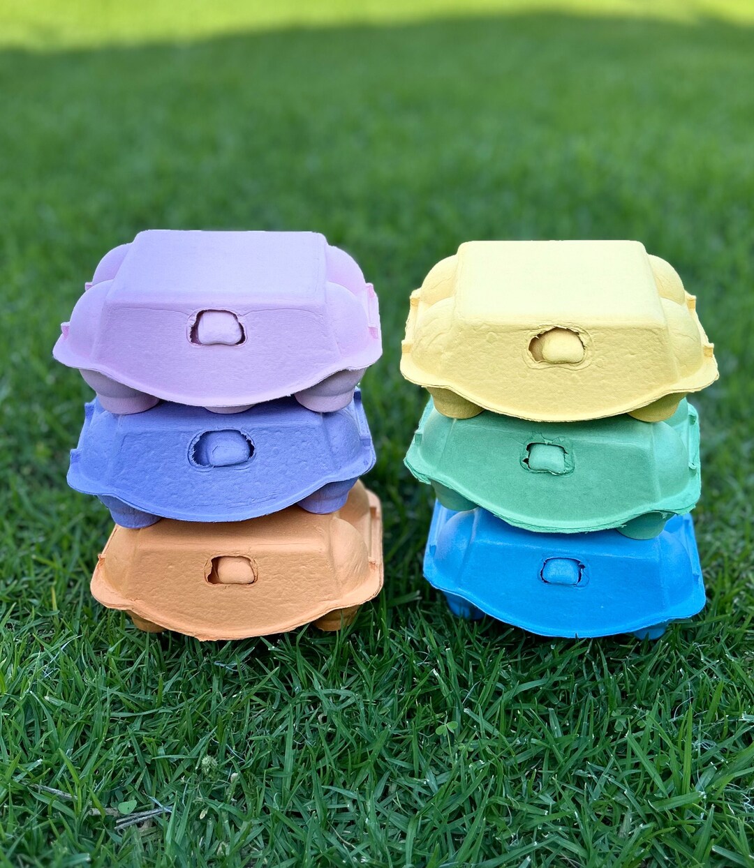 Multi Colour Egg Cartons PYO Cookie Easter Cookie Box Craft Material
