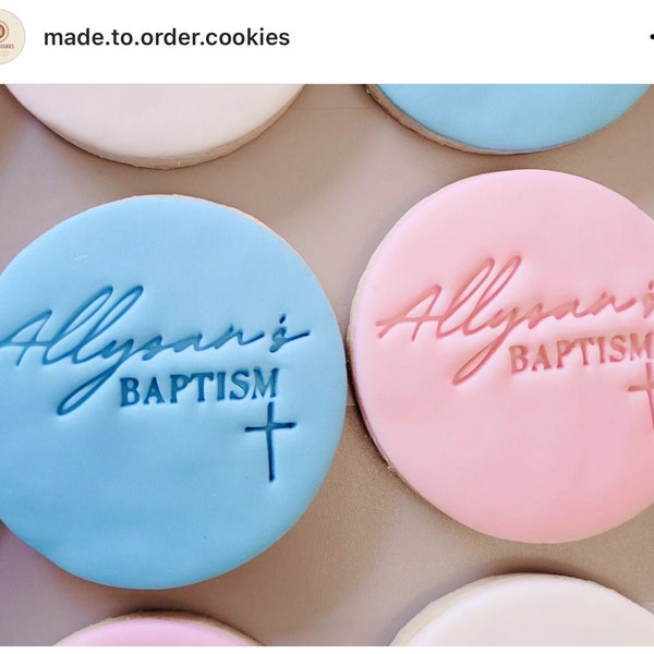 Christening Cookie Etsy UK