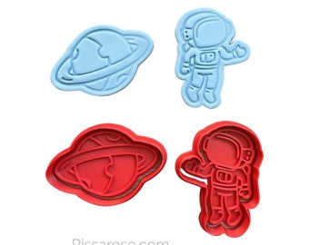 Space Cookie Elements Cutter Stamp Space Rocket Space Ship Planet Astronaut