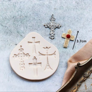 Cross Silicone Mould Cake Fondant Sugarcraft Soap Easter theme