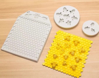 Bee mould beehive Fondant mold Sugarcraft Soap