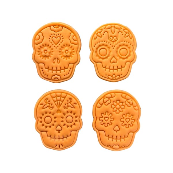 Day of the Dead Da de Muertos Sugar Skull Cookie Cutter Stamp Halloween Cinco de mayo