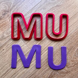 Alphabet Cookie Cutter Letter cookie cake large jumbo size