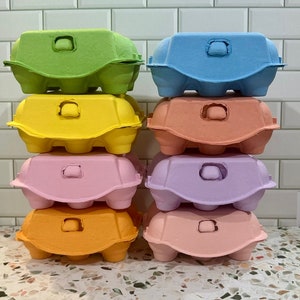 Pedido al por mayor: 48 cartones de huevos multicolores Caja de galletas de Pascua PYO Material para manualidades Media docena