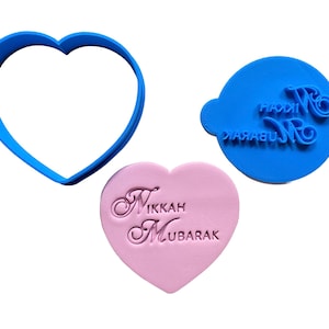 Nikkah Mubarak Cookie Stamp - Islamic Wedding - Marriage contract