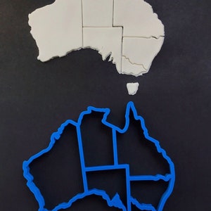 Jumbo Australia Map Cookie Cutter 25cm Different States Incl Tasmania Cake Tool