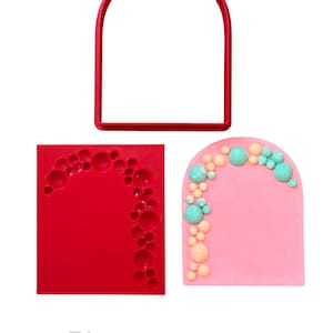 Balloon Garland cookie debosser personalized space Arch Cutter