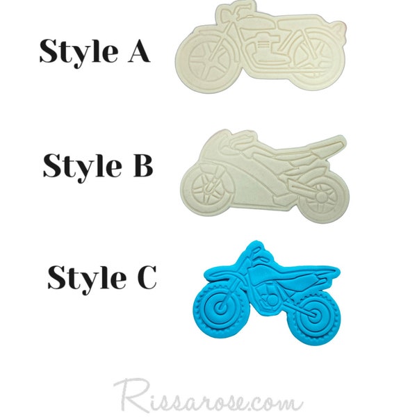 Motorbike Cookie Cutter Stamp Classic Race Dirt bike MotoGP Sport Bike Cruiser Off-Road