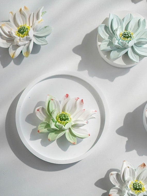 Grande stampo in silicone a forma di fiore di loto per torte, fondente, candele, zucchero, sapone per la festa della mamma - Italia