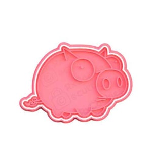 Cute Pig Cookie Cutter Stamp Maialino naso grosso naso grosso