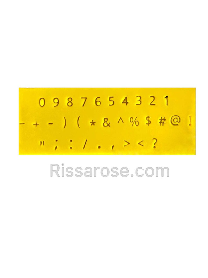 Classic Font Alphabets Set Numbers Symbols Dual Holder - Etsy Australia