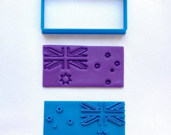 Australian Flag Cookie Cutter Dough Biscuit Pastry Fondant Sharp Stencil Australia National Symbol Aussie
