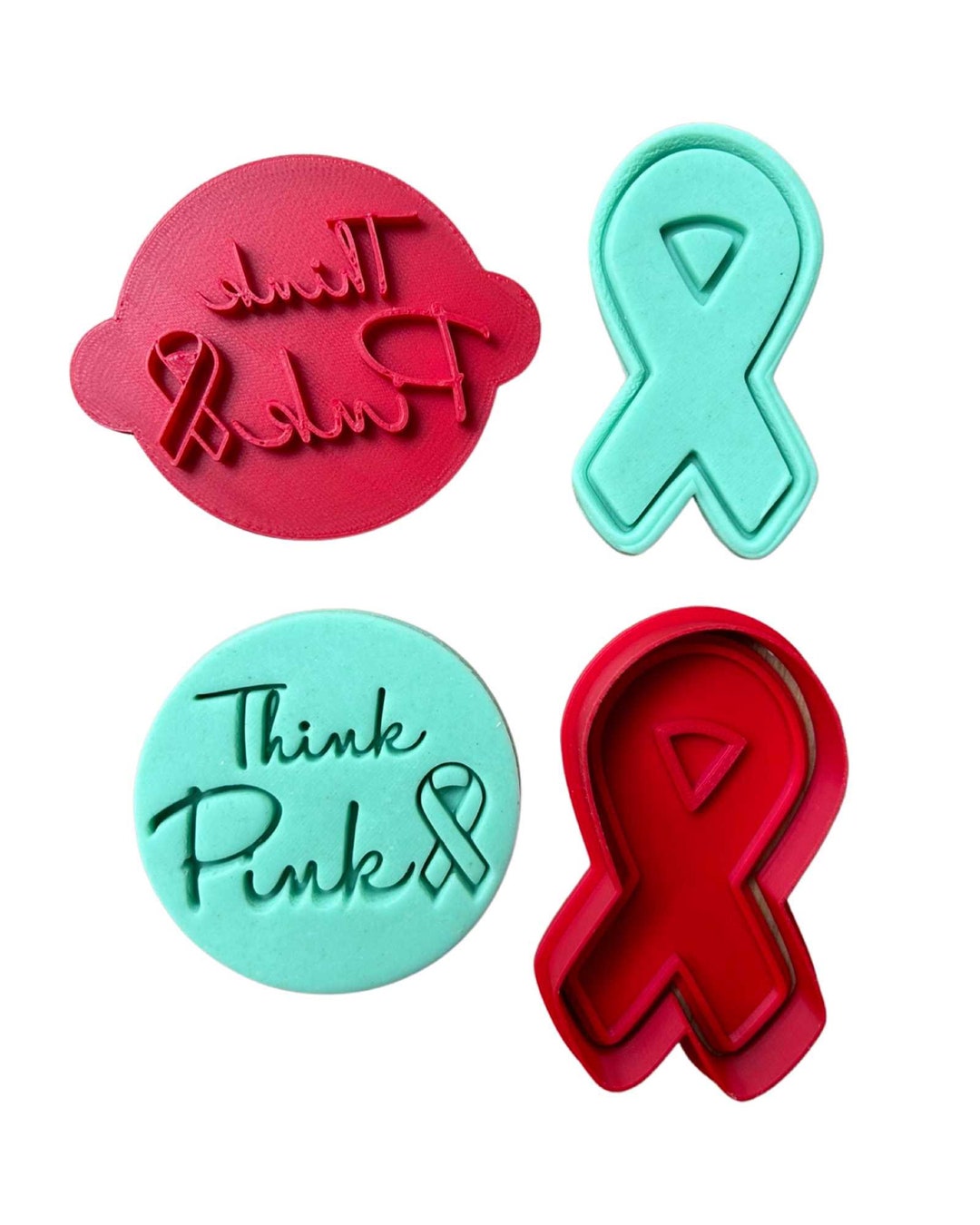 Breast Cancer Awareness Think Pink Cancer Ribbon Cutter - Etsy