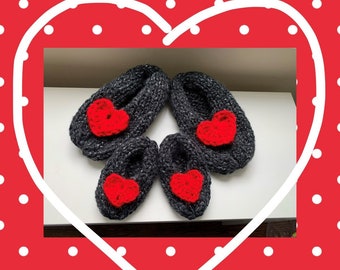 mom and baby matching slippers