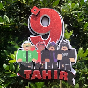 Boys Roblox Cake Topper * Boy Roblox Birthday Party Cake Topper * Roblox Birthday Party for Boys * Roblox Birthday