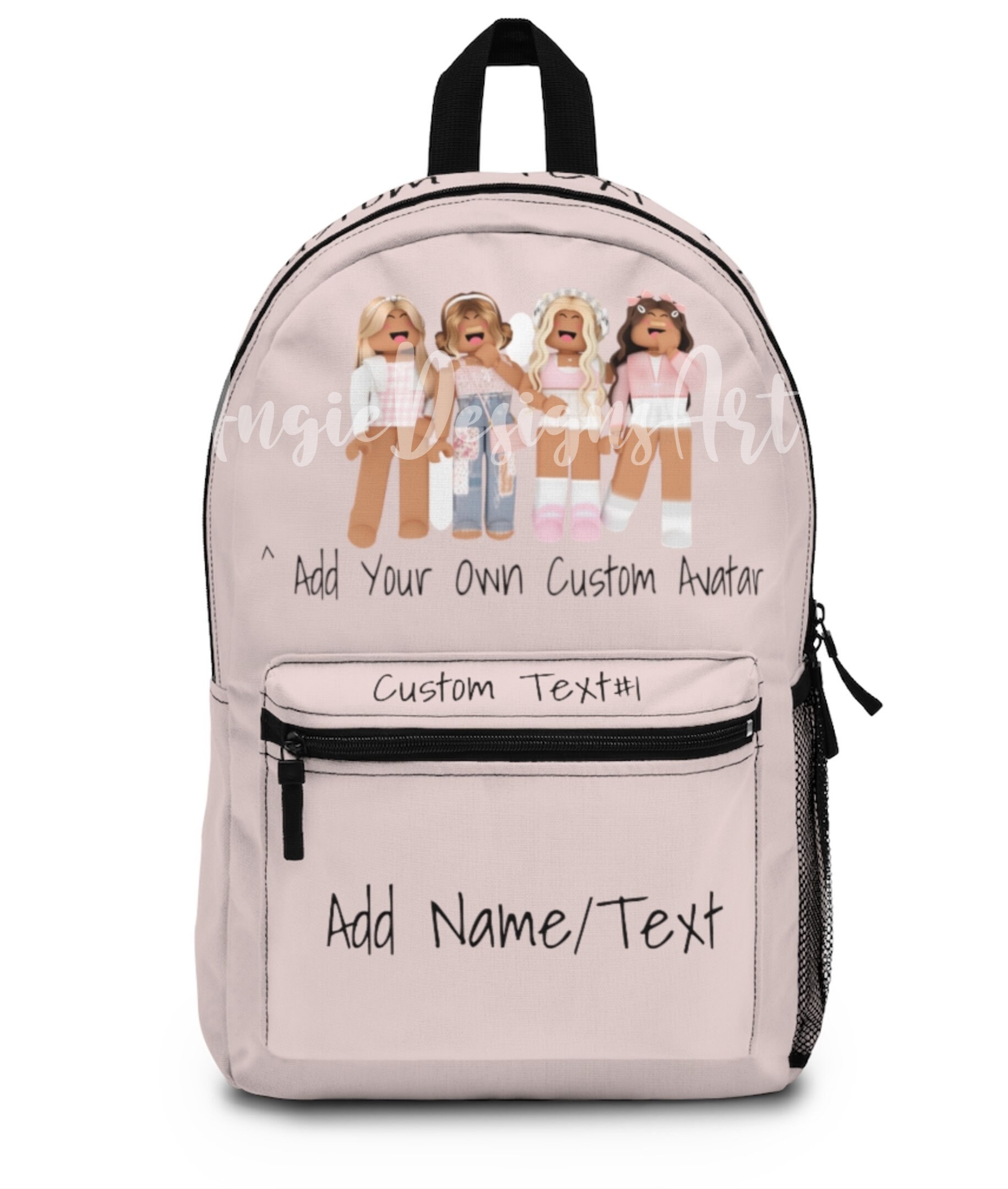 Fully Customizable Girl Roblox Backpack Girl Roblox Birthday Etsy