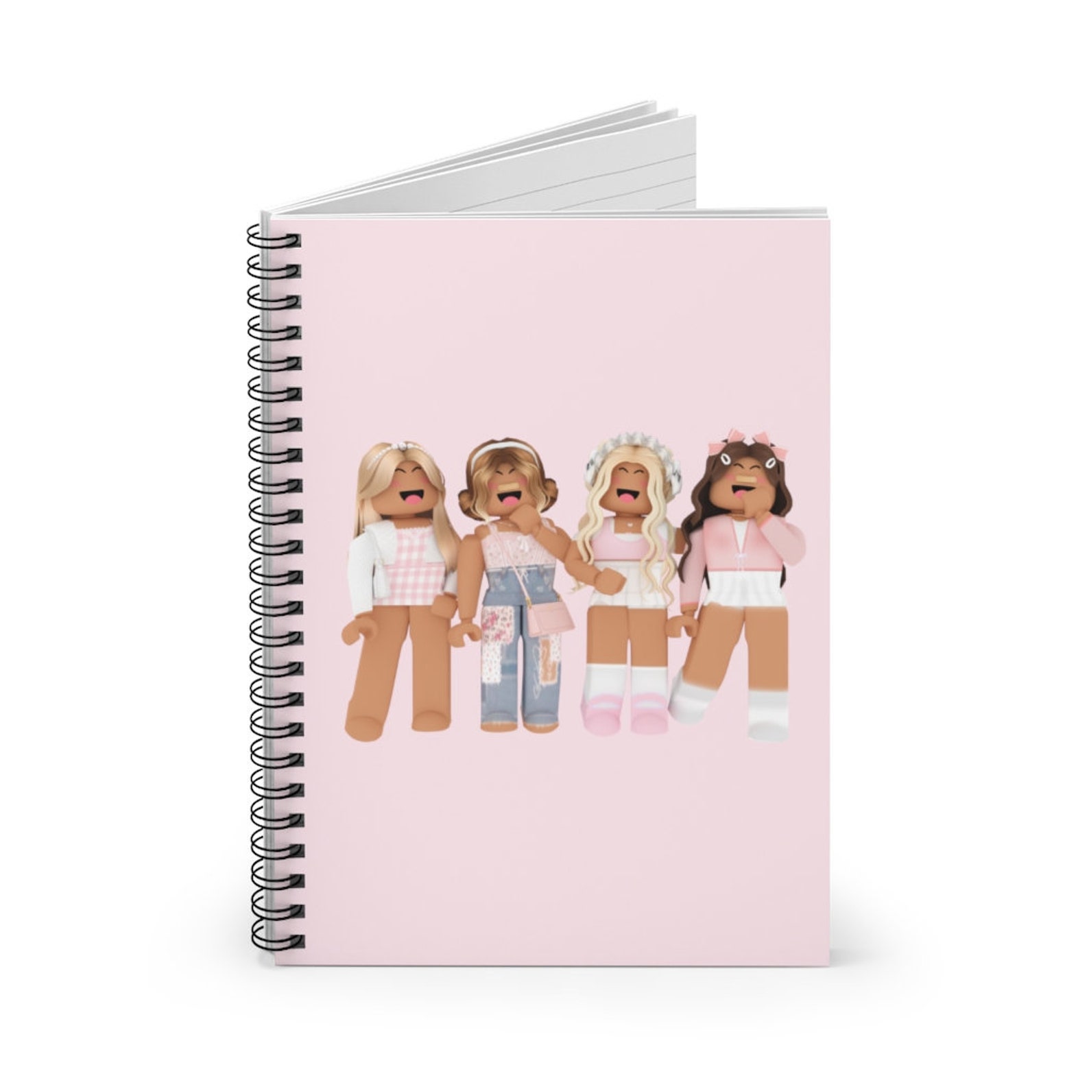 Girl Roblox Spiral Notebook Ruled Line Girl Roblox | Etsy