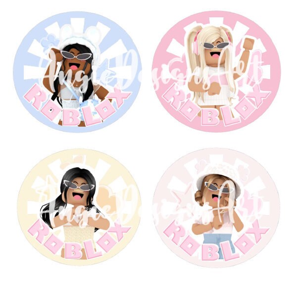 Girls Roblox Birthday Party Cupcake Topper / Robox Party Etsy