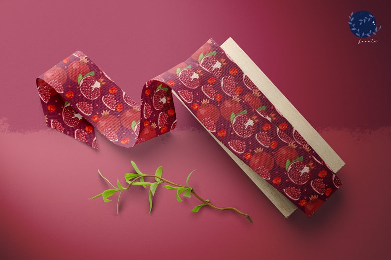 Food Background Printable Seamless Pattern Digital Papers Pack Pomegranate Digital Paper Fruit Wrapping Paper Scrapbook Sheet