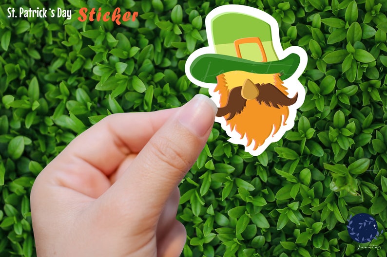 Digital Planner Label Stickers Sheet March 17 Digital Sticker St Patrick Lucky Day Transparent PNG Ireland Sticky Notes Download