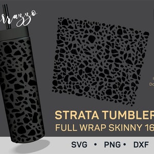 Terrazzo Texture Strata SVG, Strata Cup svg, Strata Full Wrap svg, Strata Cup Skinny 16oz, Strata Tumbler Wrap Template, Granite PNG, Cricut