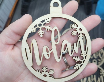 Snowflake Name Ornament