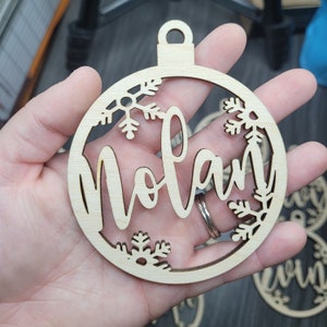 Snowflake Name Ornament