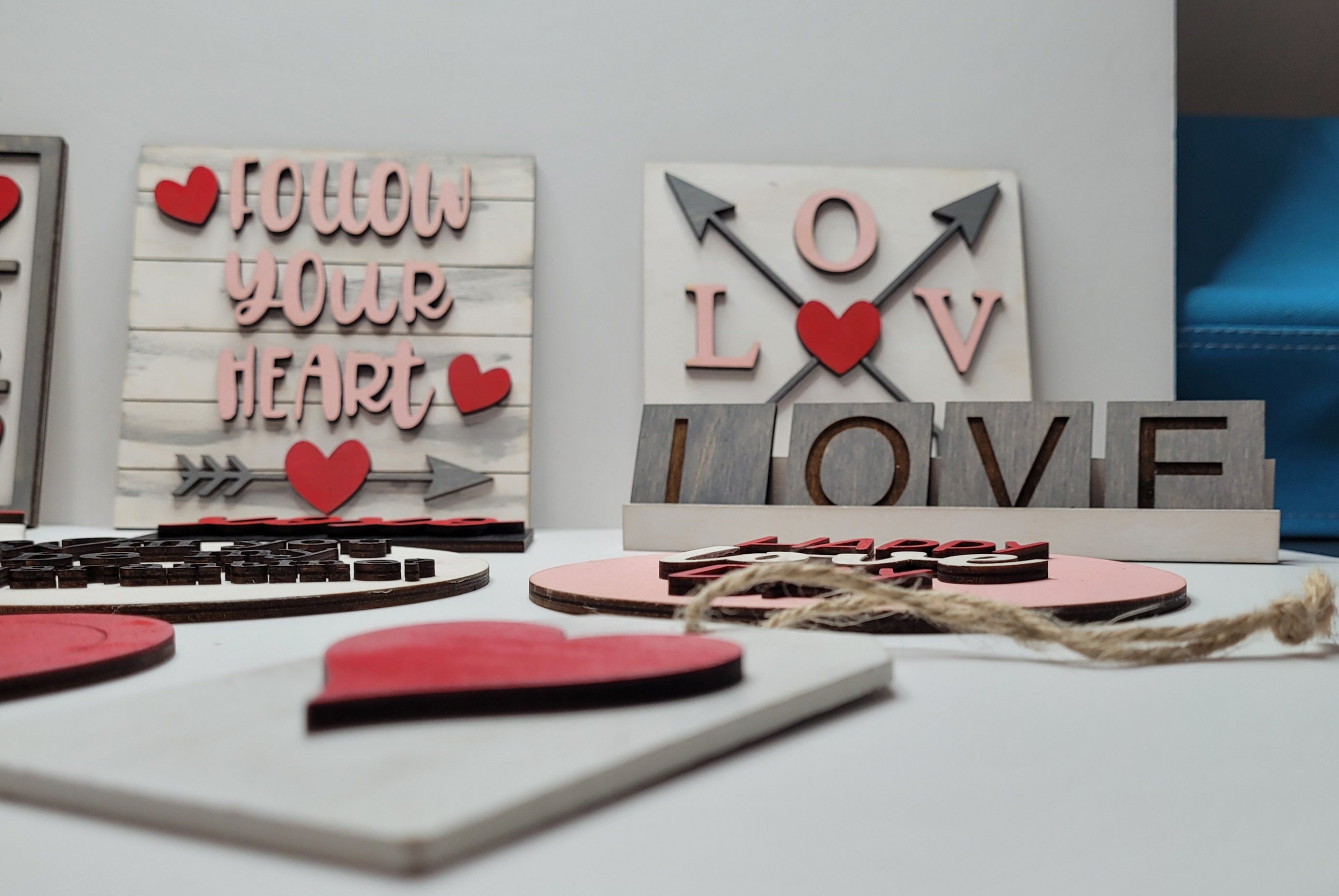 San Valentín día bandeja set decoración regalo del día de San | Etsy