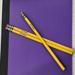 Personalized Pencils / Engraved Pencils / Back to School / Custom Pencils / Gifts for Teachers