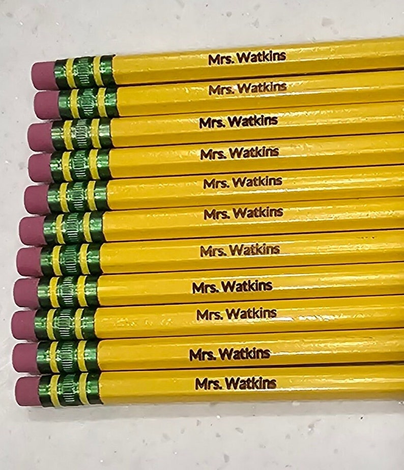 Personalized Laser Engraved Pencils, Back to School Gifts - Etsy