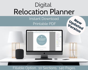 Relocation Planner, Moving Planner, Digital Relocation Planner, Digital Moving Planner, Digital Planner, Relocation Planning Kit